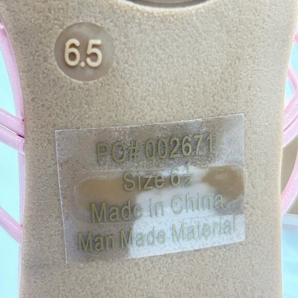 Journee Collection Sandals Womens 6.5 Pink Addora Slides Sandals NEW‎ - Picture 8 of 9